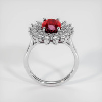 3.02 Ct. Ruby Ring, Platinum 950 3