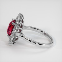 3.24 Ct. Ruby Ring, Platinum 950 4