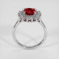 2.05 Ct. Ruby Ring, 14K White Gold 3
