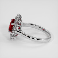 2.05 Ct. Ruby Ring, 14K White Gold 4