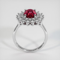 3.24 Ct. Ruby Ring, 14K White Gold 3