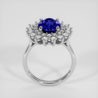 4.37 Ct. Blue Sapphire Ring, 14K White Gold 3