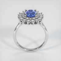 2.01 Ct. Blue Sapphire Ring, 14K White Gold 3