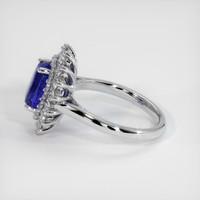 3.54 Ct. Color Change Sapphire Ring, 18K White Gold 4