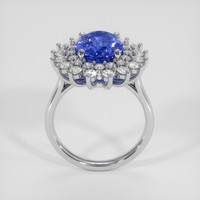 5.56 Ct. Blue Sapphire Ring, 18K White Gold 3