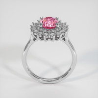 1.74 Ct. Padparadscha Sapphire Ring, 18K White Gold 3