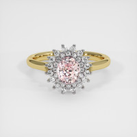 1.23 Ct. Pink Sapphire Ring, 18K White & Yellow 1