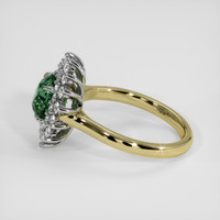2.03 Ct. Bluish Green Sapphire Ring, 18K White & Yellow 4