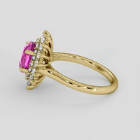 2.33 Ct. Pink Sapphire Ring, 10K Yellow Gold 4