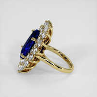11.16 Ct. Blue Sapphire Ring, 10K Yellow Gold 4