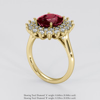 3.52 Ct. Gemstone Ring, 14K Yellow Gold 2