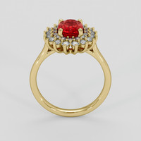 2.31 Ct. Ruby Ring, 14K Yellow Gold 3