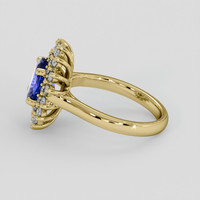 1.64 Ct. Blue Sapphire Ring, 14K Yellow Gold 4