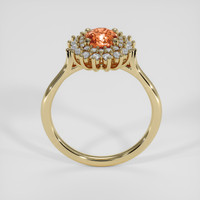1.07 Ct. Padparadscha Sapphire Ring, 14K Yellow Gold 3