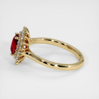 0.92 Ct. Ruby Ring, 14K Yellow Gold 4