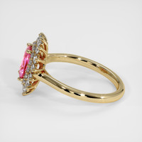 1.29 Ct. Padparadscha Sapphire Ring, 14K Yellow Gold 4