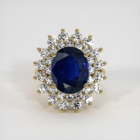 5.75 Ct. Sapphire Ring, 18K Yellow Gold 1