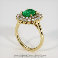 1.76 Ct. Emerald Ring, 18K Yellow Gold 2