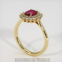 Ruby Ring 1.07 Ct., 18K Yellow Gold Preview
