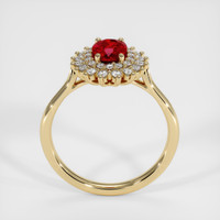 1.04 Ct. Ruby Ring, 18K Yellow Gold 3