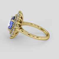 2.51 Ct. Blue Sapphire Ring, 18K Yellow Gold 4