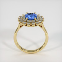 1.24 Ct. Blue Sapphire Ring, 18K Yellow Gold 3