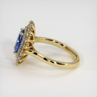 1.24 Ct. Blue Sapphire Ring, 18K Yellow Gold 4