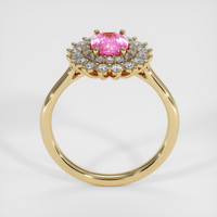 1.29 Ct. Padparadscha Sapphire Ring, 18K Yellow Gold 3