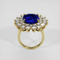 11.16 Ct. Blue Sapphire Ring, 18K Yellow Gold 3