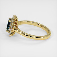 0.78 Ct. Sapphire Ring, 18K Yellow Gold 4