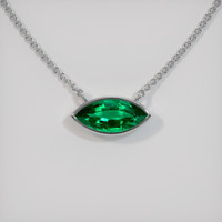 1.17 Ct. Emerald  Pendant - Platinum 950