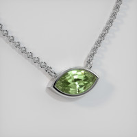 2.31 Ct. Gemstone Necklace, 14K White Gold 2