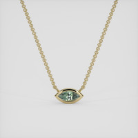 0.25 Ct. Alexandrite Necklace, 10K Yellow Gold 1