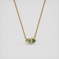 0.25 Ct. Alexandrite Necklace, 10K Yellow Gold 2