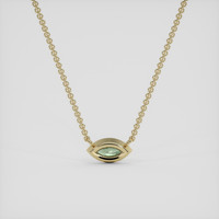 0.25 Ct. Alexandrite Necklace, 10K Yellow Gold 4