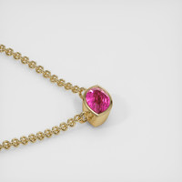 0.90 Ct. Sapphire Necklace, 14K Yellow Gold 3
