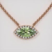 2.31 Ct. Gemstone Pendant, 14K Rose Gold 1