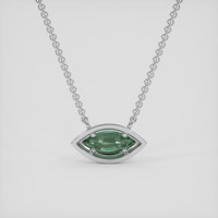 0.34 Ct. Alexandrite Necklace, 10K White Gold 4