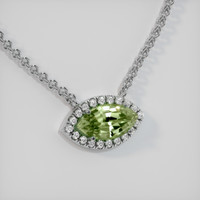 2.31 Ct. Gemstone Pendant, 14K White Gold 2