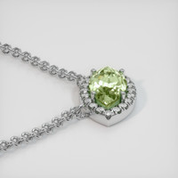 2.31 Ct. Gemstone Pendant, 18K White Gold 3