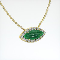 4.71 Ct. Gemstone Necklace, 14K Yellow Gold 2