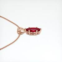 0.57 Ct. Ruby Pendant, 14K Rose Gold 3