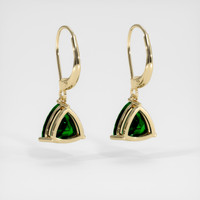 <span>0.79</span>&nbsp;<span class="tooltip-light">Ct.Tw.<span class="tooltiptext">Total Carat Weight</span></span> Gemstone Earrings, 14K Yellow Gold 4