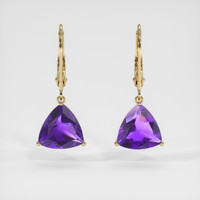 <span>2.57</span>&nbsp;<span class="tooltip-light">Ct.Tw.<span class="tooltiptext">Total Carat Weight</span></span> Gemstone Earrings, 14K Yellow Gold 1