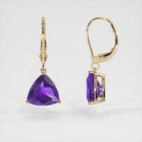 <span>2.57</span>&nbsp;<span class="tooltip-light">Ct.Tw.<span class="tooltiptext">Total Carat Weight</span></span> Gemstone Earrings, 14K Yellow Gold 2