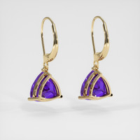 <span>2.57</span>&nbsp;<span class="tooltip-light">Ct.Tw.<span class="tooltiptext">Total Carat Weight</span></span> Gemstone Earrings, 14K Yellow Gold 4