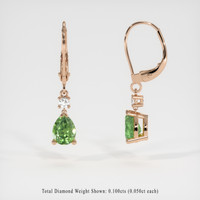 <span>2.20</span>&nbsp;<span class="tooltip-light">Ct.Tw.<span class="tooltiptext">Total Carat Weight</span></span> Gemstone Earrings, 14K Rose Gold 2