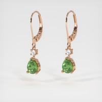 <span>2.20</span>&nbsp;<span class="tooltip-light">Ct.Tw.<span class="tooltiptext">Total Carat Weight</span></span> Gemstone Earrings, 14K Rose Gold 3