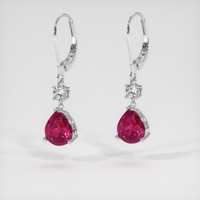 <span>3.94</span>&nbsp;<span class="tooltip-light">Ct.Tw.<span class="tooltiptext">Total Carat Weight</span></span> Gemstone Earrings, 14K White Gold 3