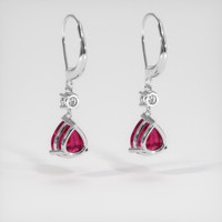 <span>3.94</span>&nbsp;<span class="tooltip-light">Ct.Tw.<span class="tooltiptext">Total Carat Weight</span></span> Gemstone Earrings, 14K White Gold 4